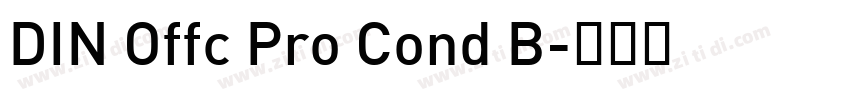DIN Offc Pro Cond B字体转换